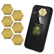 Load image into Gallery viewer, 5G&amp;EMF Blockers for Mobile Phones – EMF Protection Cell Phone Stickers - 24K Gold Neutralizer - 5G Mobile Phone Protector - Anti-Radiation Shields - 5G Protection for All Devices - BIO Card&amp;Saver Chip
