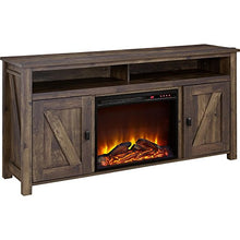 Load image into Gallery viewer, Ameriwood Home Farmington Electric Fireplace TV Console for TVs up to 60", Rustic
