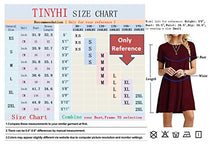 Load image into Gallery viewer, TINYHI Women's Swing Loose Short Sleeve Tshirt Fit Comfy Casual Flowy Tunic Cotton Dress Pink,Small
