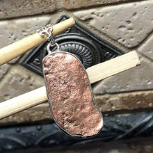 Load image into Gallery viewer, Natural Copper Nugget 925 Solid Sterling Silver Pendant 40mm
