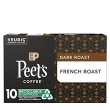 Load image into Gallery viewer, Peet's Coffee, French Roast - Dark Roast Coffee - 10 K-Cup Pods for Keurig Brewers (1 Box of 10 K-Cup Pods)
