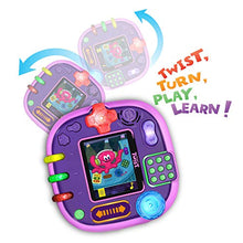 Load image into Gallery viewer, LeapFrog Rockit Twist Handheld Learning Game System, Purple and 2-Game Pack: Cookie's Sweet Treats and Dinosaur Discoveries
