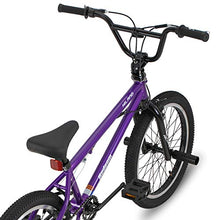 Load image into Gallery viewer, Hiland 20 Inch Kids Bike BMX Bicycles Freestyle for Boys Teenagers Purple

