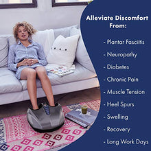 Load image into Gallery viewer, Miko Shiatsu Foot Massager With Deep-Kneading, Multi-Level Settings, And Switchable Heat Charcoal Grey
