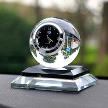 Load image into Gallery viewer, Professional Car Ornament Crystal Ball Decoration Clock Auto Watch Automobiles, Ornaments In Electronics - Huge Glass Ornaments, Swarovski Crystal Rainbow Ornament, Dashboard Ornaments
