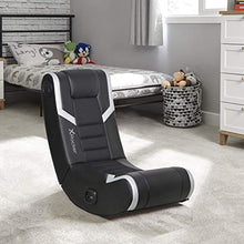Load image into Gallery viewer, X Rocker 5110301 Eclipse Floor Rocker 2.0 BT, 31" x 16.5" x 27.5", Black/Silver
