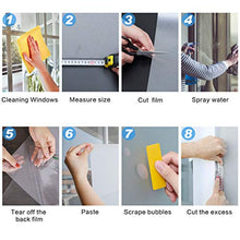 Load image into Gallery viewer, Coavas Window Films Non Adhesive Frosted Home Office Films Privacy Window Stickers Self Static Cling Vinly Glass Film for Bathroom Office Meeting Room Living Room (Matte Pure 17.7by78.7 Inch)
