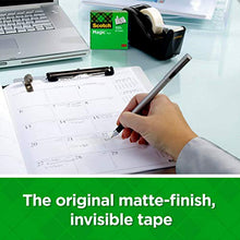 Load image into Gallery viewer, Scotch Magic Tape, 1 Roll, Numerous Applications, Invisible, Engineered for Repairing, 1/2 x 450 Inches, Dispensered (104)
