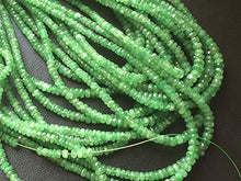 Load image into Gallery viewer, HANDMADE 8 inch Strand Natural tsavorite  2.5-4 mm rondelle Faceted tsavorite Faceted rondelle Beads, Green tsavorite Beads, tsavorite Necklace, 2.5-4mm 8 inch
