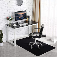 Load image into Gallery viewer, Office Chair Mat for Hardwood &amp; Tile Floor, 55"x35" Computer Gaming Rolling Chair Mat, Under Desk Low-Pile Rug, Large Anti-Slip Floor Protector for Home Ofiice (Black)
