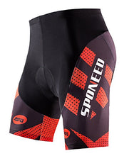 Load image into Gallery viewer, sponeed Bicycle Shorts for Men Gel Padded Underwear Cycle Pants Triathlon Tights Asian XL US L Red
