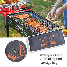 Load image into Gallery viewer, PAUL MAIER Grill Tool Set Including Filet Knife with Scabbard, Multi-Function Heavy-Duty Scissors, Barbecue Tongs, Barbecue Brush2 ，Wooden Handle Barbecue Needle10, Waterproof Storage Bag
