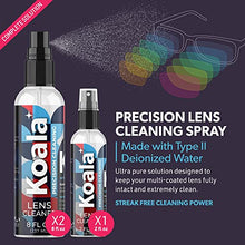Load image into Gallery viewer, Koala Eyeglass Lens Cleaner Spray Kit | American Made | 18 Ounces + 3 Koala Cloths | Streak and Alcohol Free | Carefully Engineered Glasses Cleaner | Safe for All Lenses
