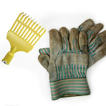 Load image into Gallery viewer, DocaPole 4 inch Roof Rake &amp; Shrub Rake // Extension Pole Roof Rake Attachment // for Roof Raking and Detailed Shrub Raking Under Bushes and in Flower Beds // Flower Bed Rake // Small Rake Attachment
