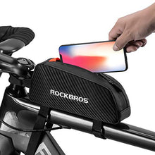 Load image into Gallery viewer, ROCKBROS Top Tube Bike Bag Bicycle Front Frame Bag Top Tube Bag Bike Accessories Pouch Compatible with iPhone 11 Pro Max/XR/XS Max 7/8 Plus
