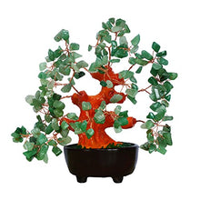 Load image into Gallery viewer, Parma77 7 Inch Feng Shui Aventurine Quartz Gem Stone Money Tree Natural Green Crystal Art Decoration Office Living Room Good Luck
