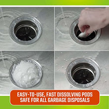 Load image into Gallery viewer, CLR Fresh &amp; Clean Garbage Disposal, Fresh Scent Weekly Foaming Cleaning Pods, 5 Pods Total (Packaging May Vary)
