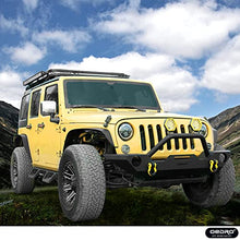 Load image into Gallery viewer, OEDRO Flat Front &amp; Rear Fender Flares Compatible with 2007-2018 Jeep Wrangler JK &amp; JKU Unlimited, 4 PCS Off-Road Steel Liner Set
