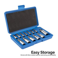 Load image into Gallery viewer, NEIKO 10074A Metric Hex Bit Socket Set | 13-Piece Set | S2 and Cr-V Steel | 1/4-Inch, 3/8-Inch and 1/2-Inch Drive | 2mm to 14mm
