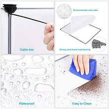 Load image into Gallery viewer, SONGMICS Pet Playpen,Fence Cage with Bottom for Small Animals Guinea Pigs, Hamsters, Bunnies,Rabbits, Pet Exercise Run and Crate, Transparent Plastic Panels, ULPC02W
