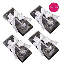 Load image into Gallery viewer, Kate Aspen Love Beyond Measure Spoons, Heart Shaped Measuring Spoons, Stainless Steel, Pack of 4, (13072NA)
