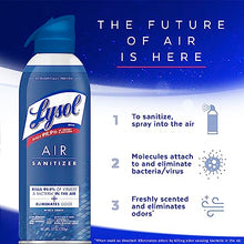 Load image into Gallery viewer, Lysol Air Sanitizer Spray, For Air Sanitization and Odor Elimination, White Linen Scent, 10 Fl. Oz (Pack of 3)
