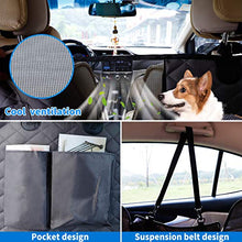 Load image into Gallery viewer, DKIIGAME Dog Car Seat Covers, Dog Car Hammock with Mesh Window, Heavy Duty Car Seat Covers for Dogs,100% Waterproof Anti-Slip 600D Oxford Cloth Dog Seat Cover for Back Seat
