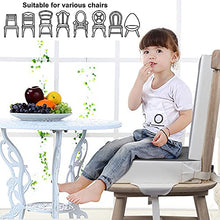 Load image into Gallery viewer, Toddler Booster Seat for Dining Table, Baby Booster Seat for Dining Table Waterproof with 2 Adjustable Seat Belts Safety Buckle
