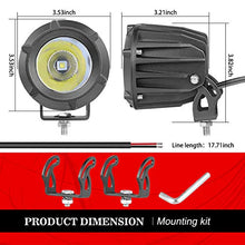 Load image into Gallery viewer, LED Pods, Auto Power Plus 2PCS 3" 50W Round Off Road Driving Light LED Work Light Spot Flood Combo Light Round LED Pod Light for Off Road Truck Motorcycle ATV Boat Tractor
