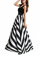 Load image into Gallery viewer, Afibi Women Chiffon Mopping Floor Length Big Hem Solid Beach High Waist Maxi Skirt (Small, Leopard White)

