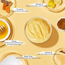 Load image into Gallery viewer, ANAIRUI Turmeric Vitamin C Clay Mask for Acne and Dark Spots, Vitamin C &amp; E Clay Facial Mask for Blackheads, Pores, Wrinkles, Fine Lines, Hydrating, Clarifying, Cleansing Skincare Mask, 4.23 OZ
