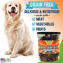 Load image into Gallery viewer, Premium Healthy Dog Jerky Treats | Grain Free Turkey Dog Treat Bites | Natural Snack Made with Turkey, Chickpeas &amp; Molasses | No Corn, Wheat or Soy
