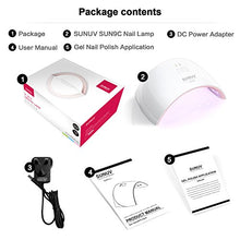 Load image into Gallery viewer, UV LED Nail Lamp, SUNUV Gel UV Light Nail Dryer for Gel Nail Polish Curing Lamp with Sensor 2 Timers SUN9C Pink Valentine Gift for Woman Girl
