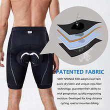 Load image into Gallery viewer, Men's Cycling Shorts Anti-Slip Leg 4D Padded Bike Shorts with 3-Pockets Breathable Biking Bicycle Motorcycle Half-Pants Green L
