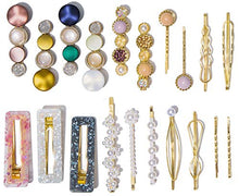 Load image into Gallery viewer, 20 Pcs Macaron Hair Clips for Women Acrylic Pearl Hair Clip Handmade Pearl Hair Pins Gifts for Girls Hair Barettes for Women Fashion Hair Accessories for Party Wedding
