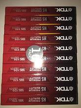 Load image into Gallery viewer, TDK T-120HS Premium Quality VHS Cassettes 10 pack

