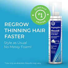 Load image into Gallery viewer, Regoxidine Men's 5% Minoxidil Foam (3 Month Supply) Helps Restore Vertex Hair Loss and Supports Hair Regrowth for Thinning Hair with Unscented Topical Aerosol Treatment
