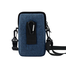 Load image into Gallery viewer, Agoz Crossbody Cell Phone Purse Handbag Wallet Sling Shoulder Messanger Bag - Utility Holder Case - Travel Neck Pouch Neck Wallet – Passport Holder to Keep Your Cash/Documents/Smartphone Safe (Blue)

