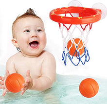 Load image into Gallery viewer, Addmos Baby Bath Toys, Fun Basketball Hoop &amp; Balls Set Bathtub Toys for Boys Girls Kid &amp; Toddler Bath Toys Gift Set 3 Balls Included
