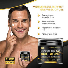Load image into Gallery viewer, Men's Face Cream Moisturizer - Anti-Aging Cream For Men, Collagen, Retinol &amp; Hyaluronic Acid - Day &amp; Night - Made in USA - Anti Wrinkle 1.7 oz
