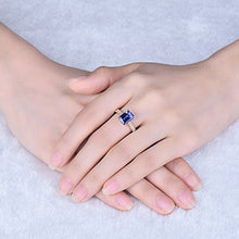 Load image into Gallery viewer, Beyond jewelry AAAA Natural Tanzanite Diamonds Engagement Wedding Ring in 14K Rose Gold for Women
