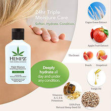 Load image into Gallery viewer, Hempz Original, Sweet Pineapple &amp; Honey Melon, and Triple Moisture Travel Size Moisturizers, Pure, Natural &amp; Herbal Hemp Seed Lotion for Dryness, 2.25oz, 3-Pack Bundle
