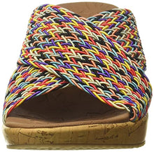 Load image into Gallery viewer, Skechers womens Slide Wedge Sandal, Real Multi, 7.5 US
