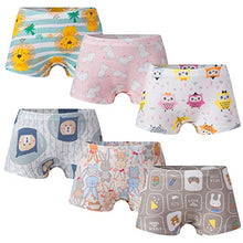 Load image into Gallery viewer, Growth Pal Little Girls' Shorts Panties Boyshort Briefs 6 Pack Soft 100% Cotton Underwear Toddler Undies-PJ21-150#
