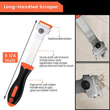 Load image into Gallery viewer, Razor Blade Scraper, 2 PCS Razor Scraper Tool for Removing Label, Registration Sticker, Tint, Grease from Windshield, Appliance, Glass (Extra 20 Metal and 10 Plastic Blades)
