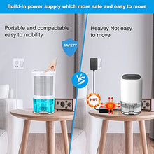 Load image into Gallery viewer, Levoair Dehumidifier 68oz(2000ml) Small Dehumidifier with Drain Hose for 3100 Cubic Feet 330 sq.ft Ultra Quiet Mini Portable Air Dehumidifier for Home Basements Bathroom Bedroom Closet Kitchen RV
