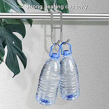 Load image into Gallery viewer, Haitis 4 Pack Over Shower Glass Door Hooks, Polished Silver, SUS 304 Stainless Steel Rack Hooks, Bathroom Frameless Drilling-Free Hanger, for Bathing Suits, Robe, Towel, Squeegee, Loofah, Shaver
