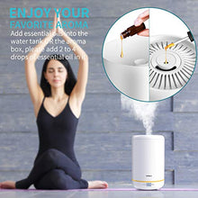 Load image into Gallery viewer, AirExpect Cool Mist Humidifier for Bedroom – Top Filling Air Humidifier with BPA Free, Ultrasonic, Whisper-Quiet, Easy Clean &amp; Max 24h Usage, 3.5L Large Capacity for Dry Cough, Nose, Skin &amp; Eyes
