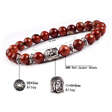 Load image into Gallery viewer, Joya Gift Buddha 8mm Beaded Bracelet for Women Men Gemstone Chakra Bracelet Jewelry for Birthday Gifts (4PCS)
