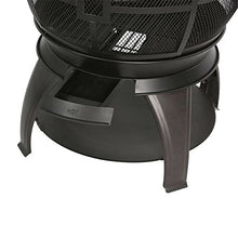 Load image into Gallery viewer, BALI OUTDOORS Outdoor Fireplace Wooden Fire Pit, Chimenea, Black
